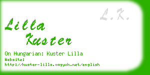 lilla kuster business card